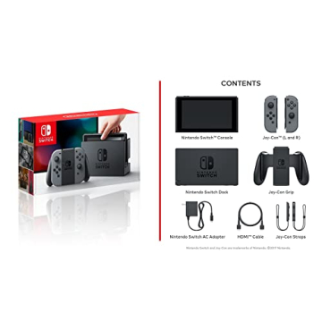 Nintendo Switch Console Gray Joy-Con - Renewed Quality