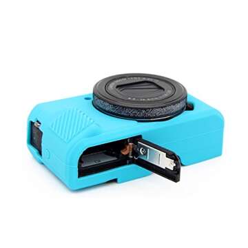 CEARI Silicone Case for Canon G7X Mark II - Blue