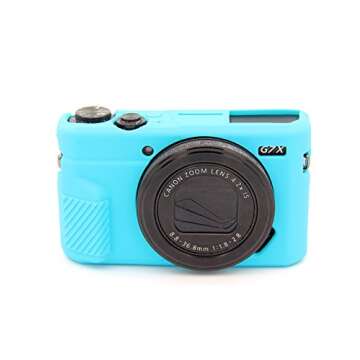CEARI Silicone Case for Canon G7X Mark II - Blue