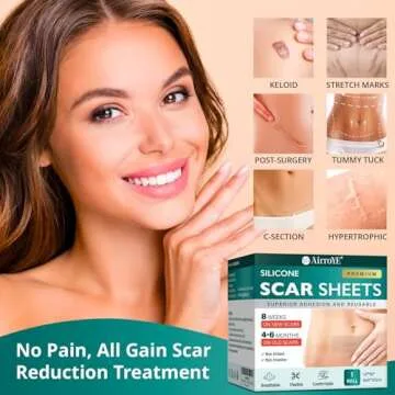 Silicone Scar Sheets,Silicone Scar Tape(1.6"x 60" Roll-1.5M), Reusable and Effective Scar Removal Sheets, Silicone Scar Removal Sheets for Surgical Scars,Healing Keloid, C-Section, Tummy Tuck