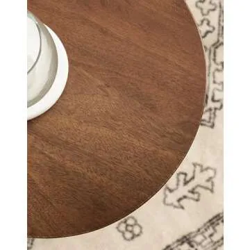 Kate and Laurel Dahl Modern Slatted Wooden Drink Table