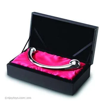 Njoy Pure Adults G Spot Metal Wand 7.5 Inch Polished Steel