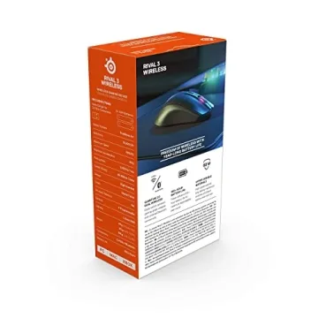 SteelSeries Rival 3 Wireless Gaming Mouse with 400+ Hour Battery Life