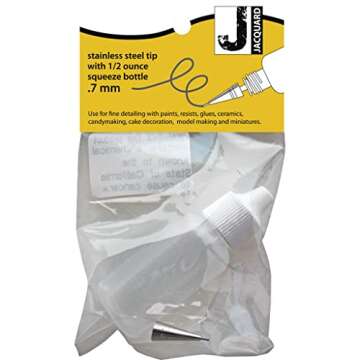 Jacquard, 1/2 fl. oz, Plastic Tip, 7mm Small Applicator Bottles, None