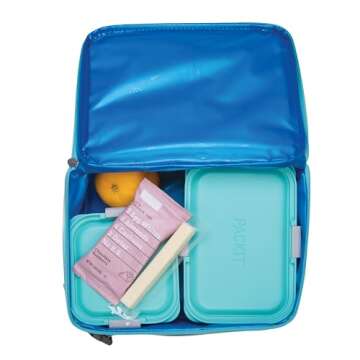 PackIt Freezable Classic Lunch Box, Tie Dye Sorbet, Built with EcoFreeze Technology, Collapsible, Reusable, Zip Closure With Zip Front Pocket and Buckle Handle, Designed for Lunches