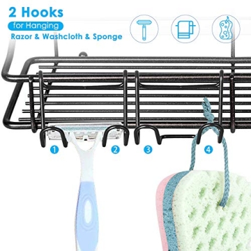 Nieifi Shower Caddy Shelf Stainless Steel Storage 2-Pack