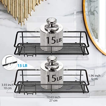Nieifi Shower Caddy Shelf Stainless Steel Storage 2-Pack