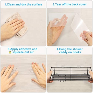 Nieifi Shower Caddy Shelf Stainless Steel Storage 2-Pack