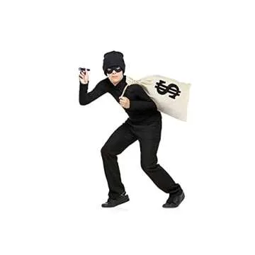 Eylola 2-Pack Durable Money Bags for Costumes & Parties