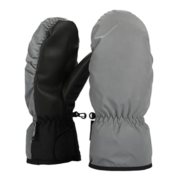 ONNAS Winter Ski Mittens for Women - Thermofibre Warm Snow Mitts for Cold Weather - 228T Nylon Taslo...