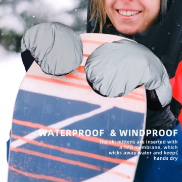ONNAS Winter Ski Mittens for Women - Ultimate Cold Weather Gear