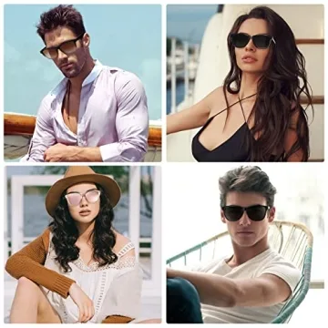 Retro Polarized Sunglasses with UV400 Protection