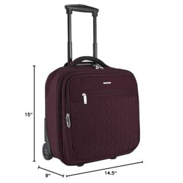 Travelon Quilted Anti-Theft Carry-On Bag - Dark Bordeaux  