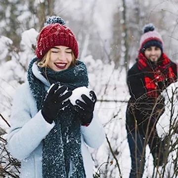 COTRUERE 3 Pairs Unisex Winter Magic Knit Gloves