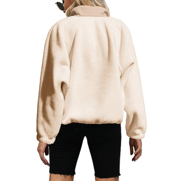 Shop Yanekop Women's Stylish Fleece Pullover Jacket