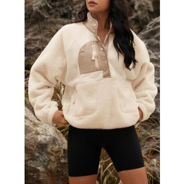 Shop Yanekop Women's Stylish Fleece Pullover Jacket