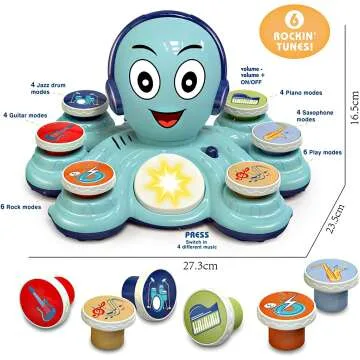 Baby Musical Toys for Toddlers - Octopus Instruments
