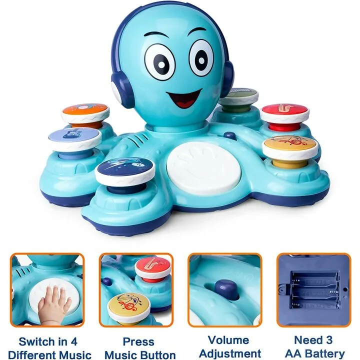 Baby Musical Toys for Toddlers - Octopus Instruments