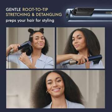 INFINITIPRO BY CONAIR DigitalAIRE Hair Dryer | Drying Wand, Straightener, Styler, All in One | Powerful, Fast Blow Dryer with High Performance Straightening Brush, Volumizing Brush, and Styling Pick
