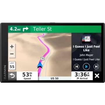 Garmin DriveSmart 65 with Amazon Alexa, Built-In Voice-Controlled GPS Navigator with 6.95” High-Res Display