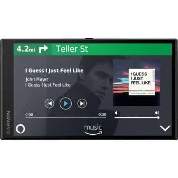 Garmin DriveSmart 65 with Amazon Alexa, Built-In Voice-Controlled GPS Navigator with 6.95” High-Res Display