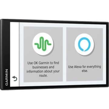 Garmin DriveSmart 65 with Amazon Alexa, Built-In Voice-Controlled GPS Navigator with 6.95” High-Res Display
