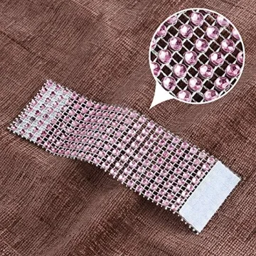 Accmor 50pcs Pink Napkin Rings for Elegant Table Settings