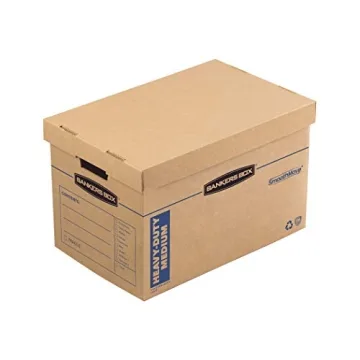 Sturdy Tape-Free Kitchen Moving Box by Bankers Box