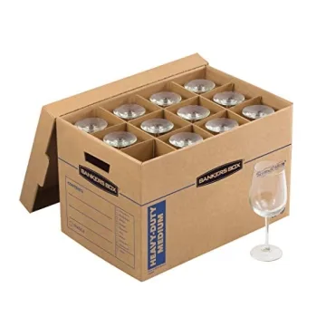 Sturdy Tape-Free Kitchen Moving Box by Bankers Box