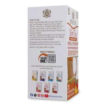 Hyleys Slim Tea Pineapple Flavor - Weight Loss Herbal Supplement Cleanse and Detox - 25 Tea Bags (12 Pack)