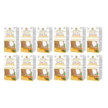 Hyleys Slim Tea Pineapple Flavor - Weight Loss Herbal Supplement Cleanse and Detox - 25 Tea Bags (12 Pack)