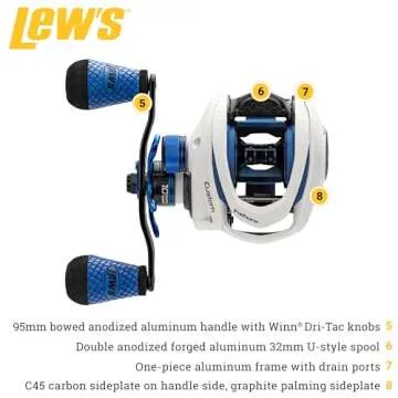 Smooth Casting Lew's Custom Inshore Baitcast Reel