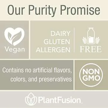 PlantFusion Complete Lean Plant Based Protein Powder - Prebiotic Fiber, Superfoods & Digestive Enzymes - Vegan, Gluten Free, Soy Free, Non-GMO - Vanilla 1.85 lb