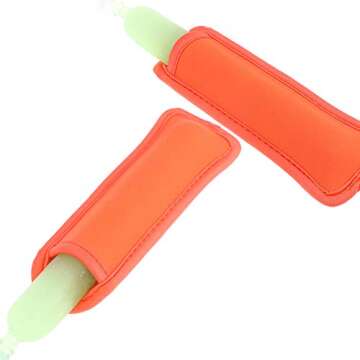 Popsicle Holder Bags Popsicle Sleeves Ice Pop Sleeves Reusable Ice Freezer Protective Cover (6 Pack)