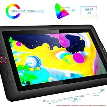 XPPen 15.6 Inch Drawing Tablet with Screen Artist 15.6 Pro Tilt Support Graphics Drawing Tablet Pen ...
