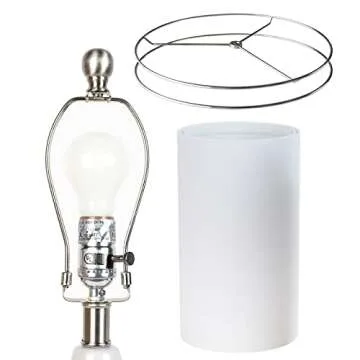 Ceramic Table Lamps Set of 2, White Modern Bedside Lamp 25" Nightstand Lamp 3-Way Dimmable Lamp for Bedroom Living Room End Table Lamp Farmhouse Lamp Side Table Lamp, Bulbs Included