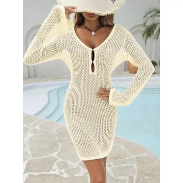 Saodimallsu Women's Crochet Coverup - Chic & Comfortable