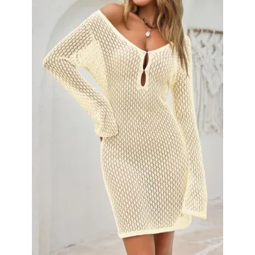 Saodimallsu Women's Crochet Coverup - Chic & Comfortable