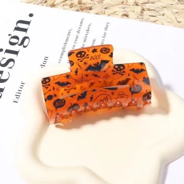 Halloween Bat Skull Hair Clip for Women Girls Festive Accessory