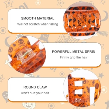 Halloween Bat Skull Hair Clip for Women Girls Festive Accessory