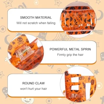 Halloween Bat Skull Hair Clip for Women Girls Festive Accessory