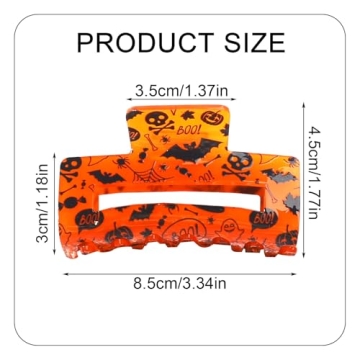 Halloween Bat Skull Hair Clip for Women Girls Festive Accessory