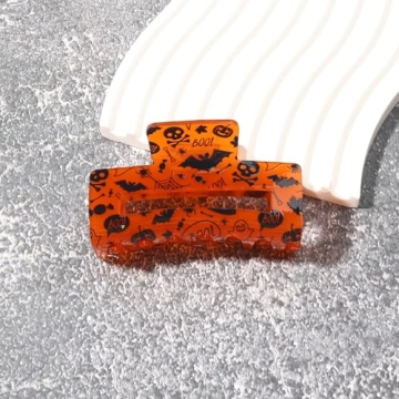 Halloween Bat Skull Hair Clip for Women Girls Festive Accessory