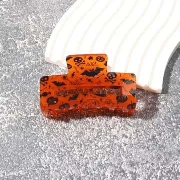 Halloween Bat Skull Hair Clip for Women Girls Festive Accessory