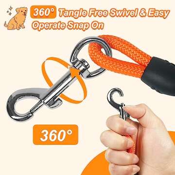 Vivifying Floating Long Dog Leash, 32FT Long Leash for Dog Training, Lightweight Check Cord for Outdoor, Hiking, Swimming, Beach and Lake