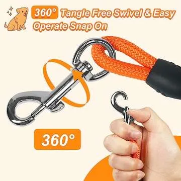 Vivifying Floating Long Dog Leash, 32FT Long Leash for Dog Training, Lightweight Check Cord for Outdoor, Hiking, Swimming, Beach and Lake