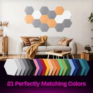 High Density Acoustic Panels 12-Pack Pebble Gray