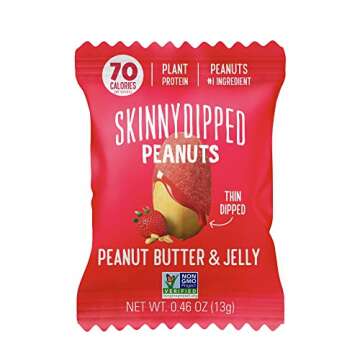 SkinnyDipped Peanut Butter Jelly Peanuts Healthy Snack