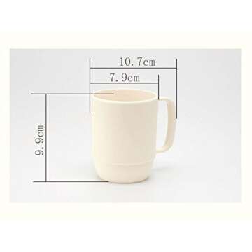 Japanese Camping Coffee Mug Unbreakable Kid's Milk Juice Mug Microwavable Tea Water Mug for Travel 1...