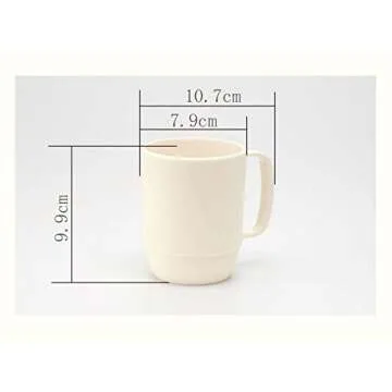 Japanese Camping Coffee Mug Unbreakable Kid's Milk Juice Mug Microwavable Tea Water Mug for Travel 1...
